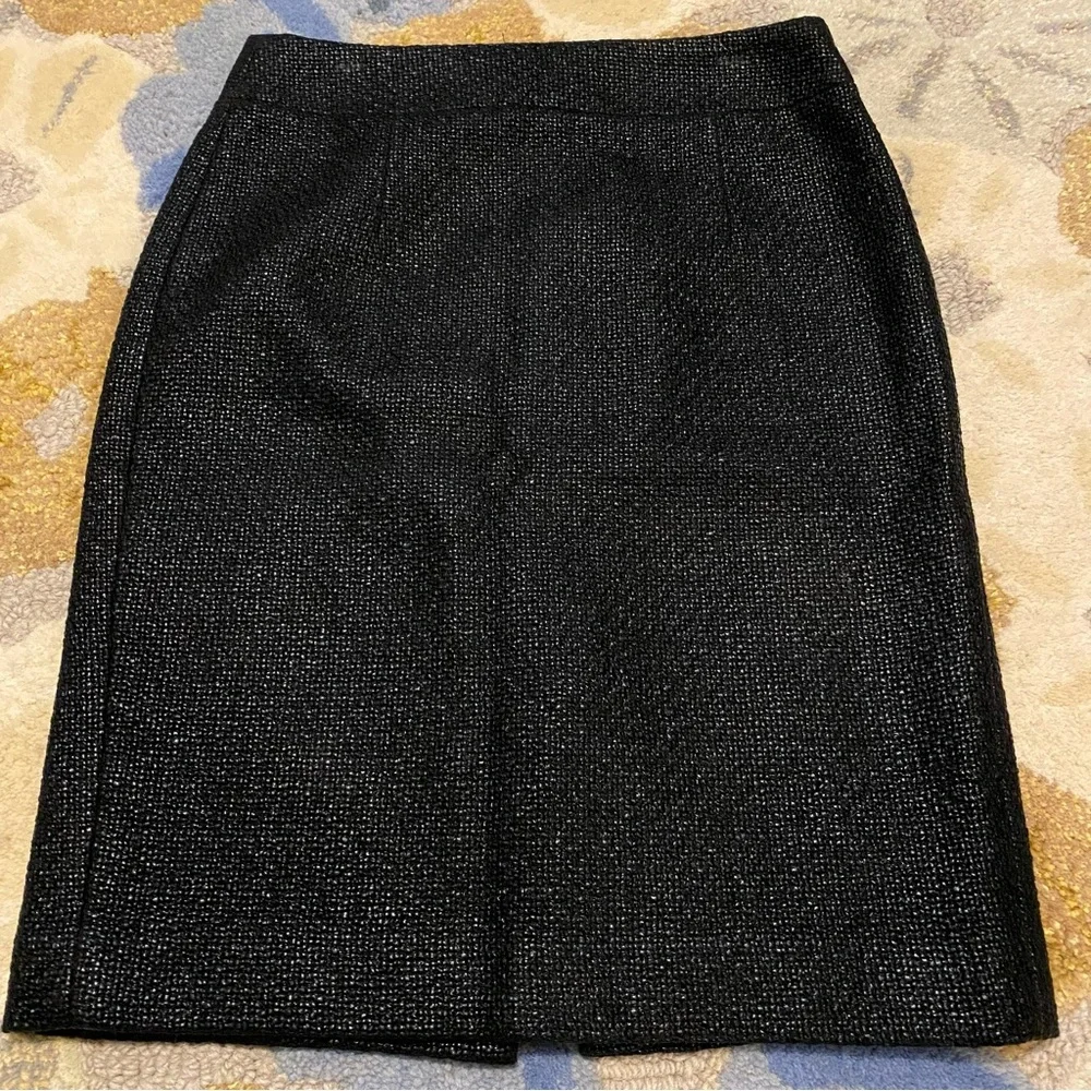 Banana Republic Coated Tweed Pencil Skirt